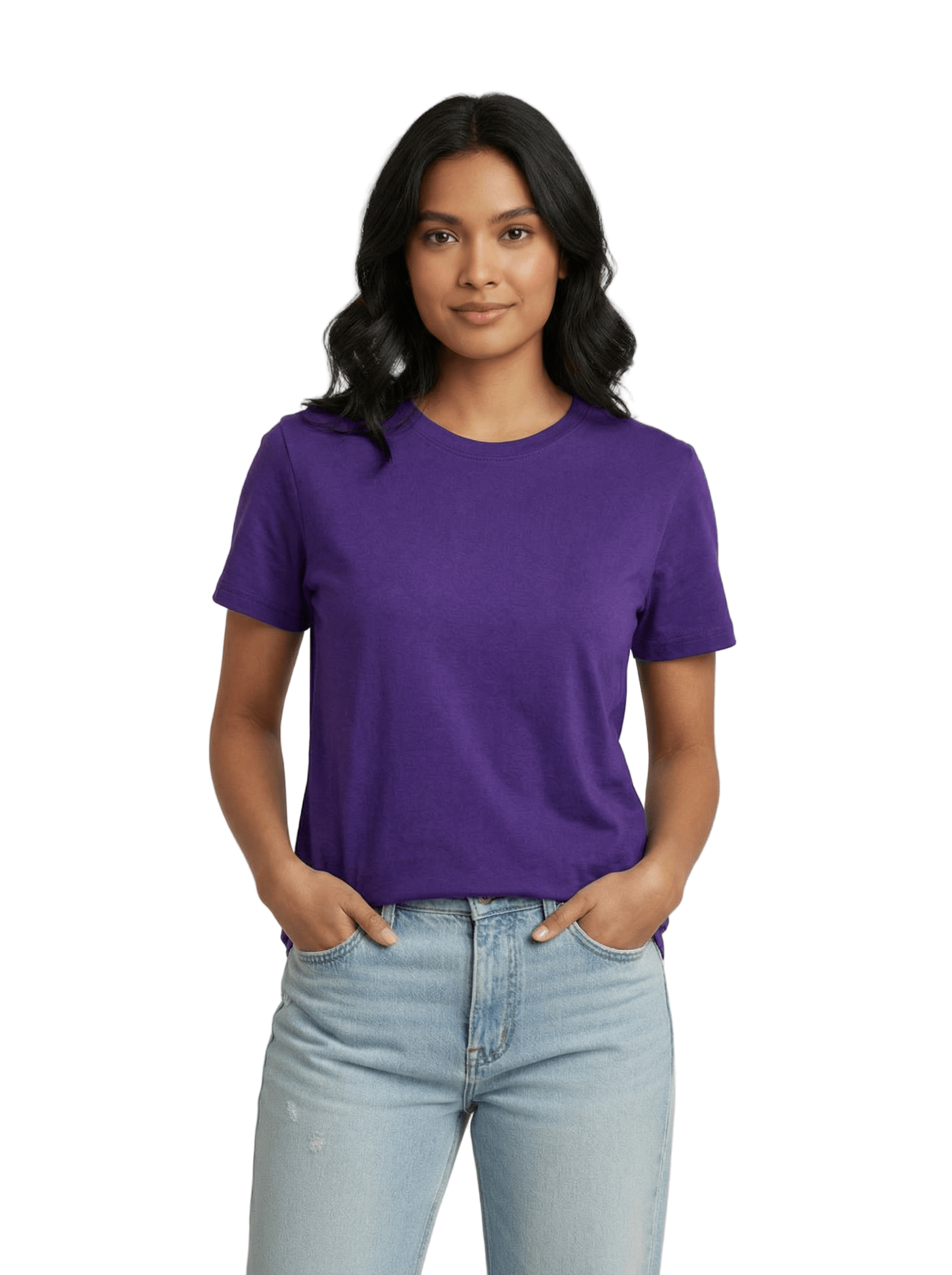 Women's T-Shirts Purple T-Shirt Purple_4646fe66-5d07-499c-a9ab-8430e2ed5896 TEE TALES