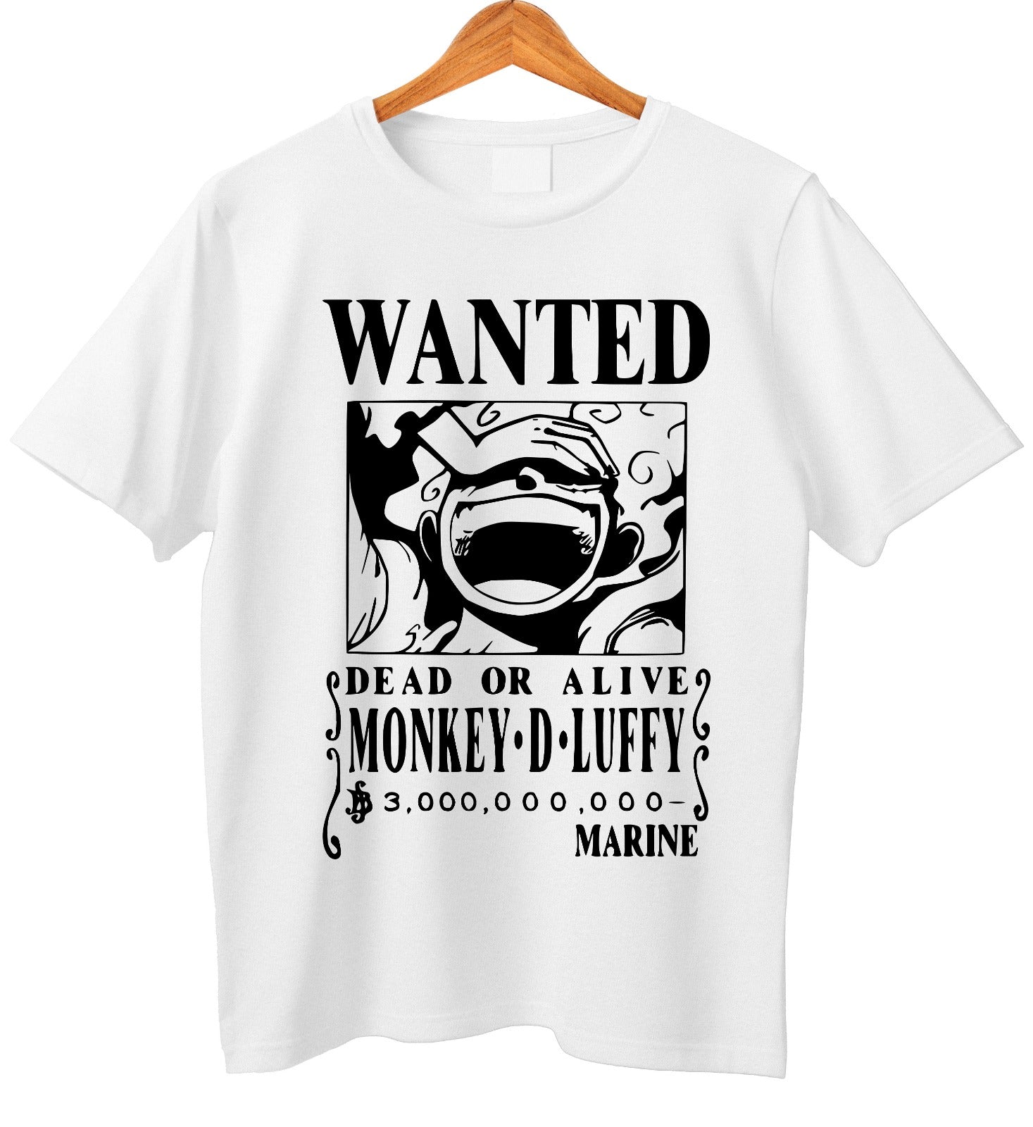 Wanted - Monkey-D- Luffy Wanted - Monkey-D- Luffy Screen Printed T-Shirts WhatsAppImage2026-03-03at14.10.37 TEE TALES