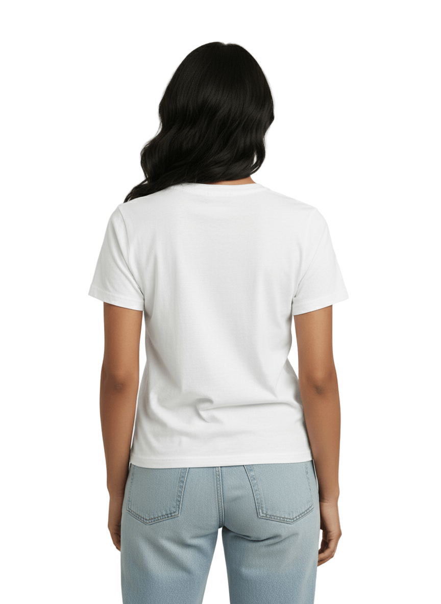 Women's T-Shirts T-Shirt white_back_pose TEE TALES